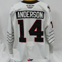 2019-20 CCM Game Worn Jersey #14 ANDERSON (White)