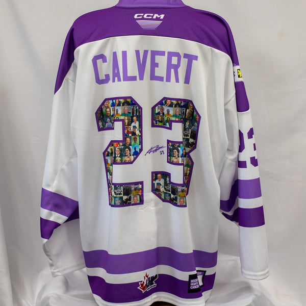 Calvert, Atley- Hockey Fights Cancer Game Jersey - 2023-24