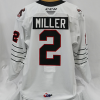 2021-22 CCM Game Worn Jersey #2 MILLER (White)