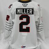 2021-22 CCM Game Worn Jersey #2 MILLER (White)