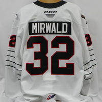 2021-22 CCM Game Worn Jersey #32 MIRWALD (White)