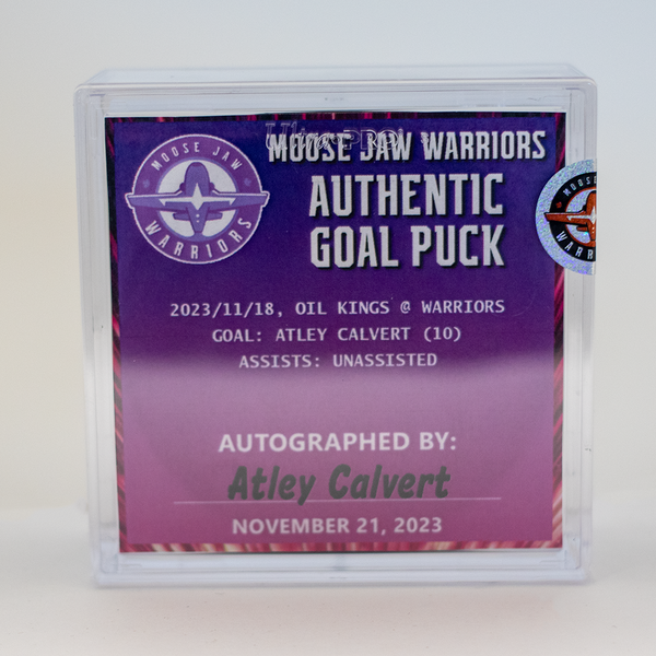 Hockey Fight Cancer 2023 Goal Puck - Calvert