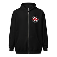 Printful Unisex Warriors Logo Zip Hoodie