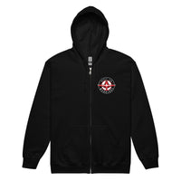 Printful Unisex Warriors Logo Zip Hoodie