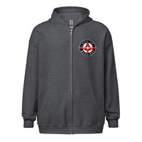 Printful Unisex Warriors Logo Zip Hoodie