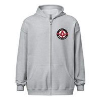 Printful Unisex Warriors Logo Zip Hoodie