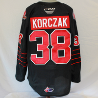 2020-21 CCM Game Worn Jersey #38 KORCZAK (Black)